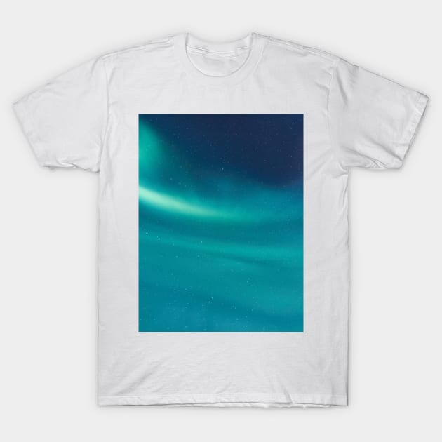 Turquoise Galaxy Sky T-Shirt by NewburyBoutique